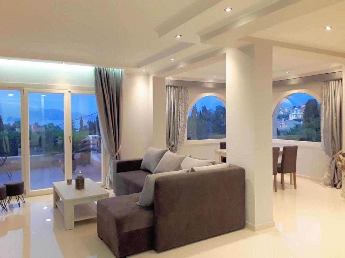 Sunshine Home 3 With Sea View Alepou Exterior foto