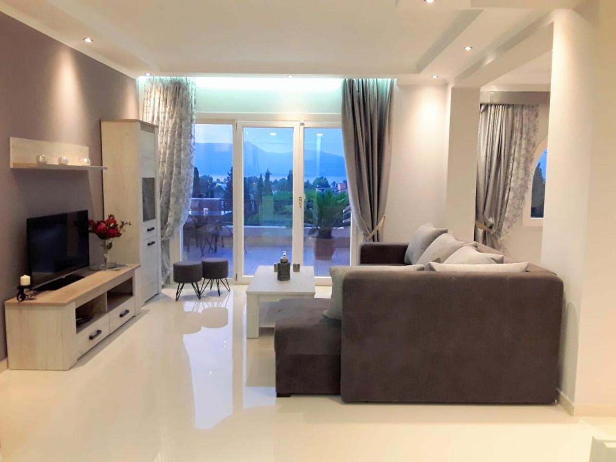 Sunshine Home 3 With Sea View Alepou Exterior foto
